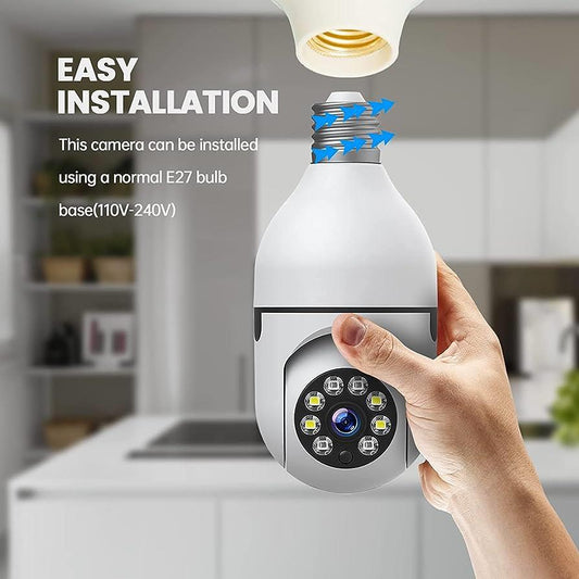 Wireless Security 360° Bulb Camera - Smart WiFi CCTV Camera